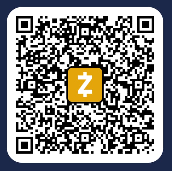 ZEC donation address QR code